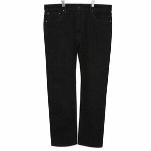Levis 505 Mens 38x30 Jeans Straight Fit Black Denim